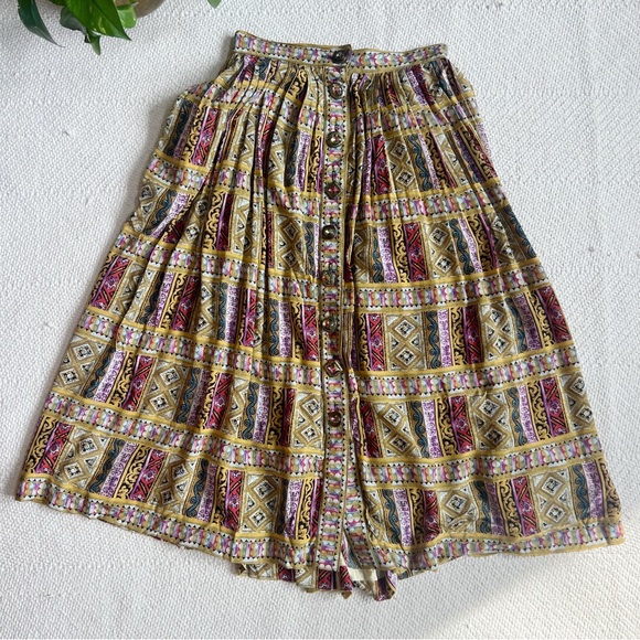 Vintage 90s Cropped Top and Aline Midi Skirt Matching Set - Picture 7 of 12